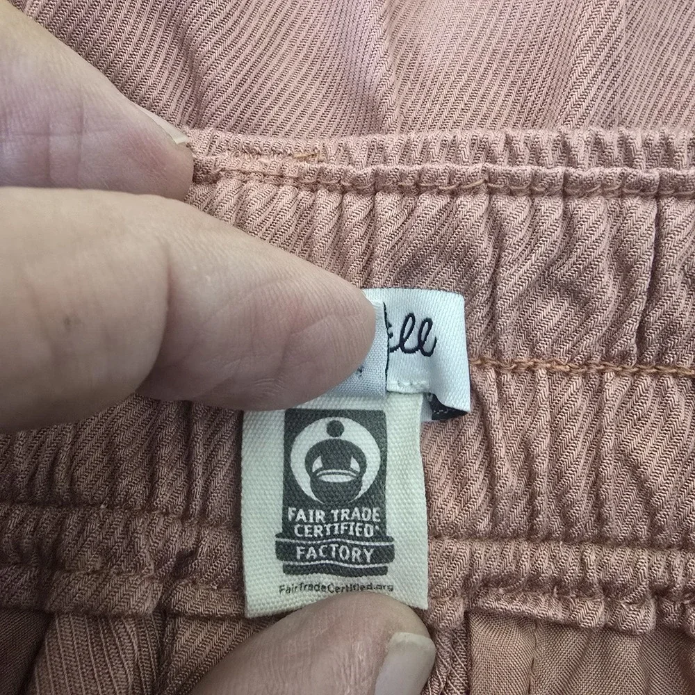 Madewell Pants Womens 4 The‎ Neale Straight Wide Leg Pant Drapeweave Dried Rose